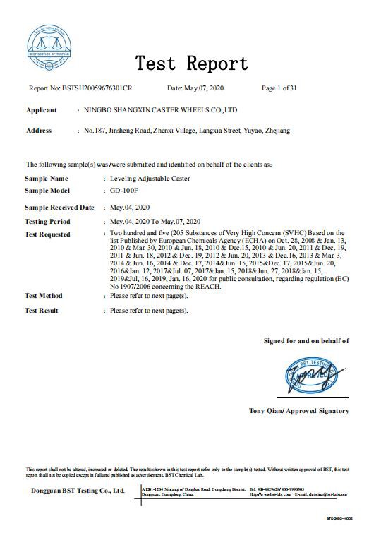 REACH205 COMPLIANT TESTING REPORT (2)