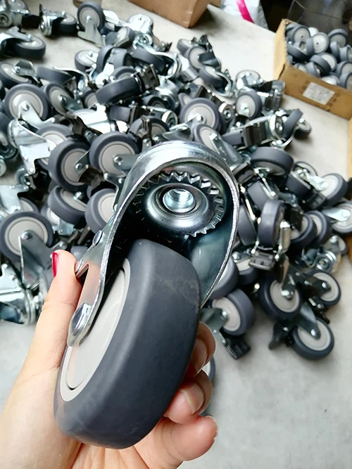 Swivel PU casters 4 inch bolt hole Swivel PU casters 4 inch bolt hole